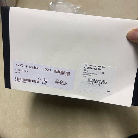 GUCCI Black Dionysus Cordovan Lux Tiger Head Loafers Leather moccasin 38 - Picture 5 of 5